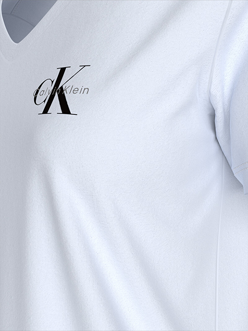 Calvin Klein Beyaz Renkli Kadın 2'li Paket T-shirt