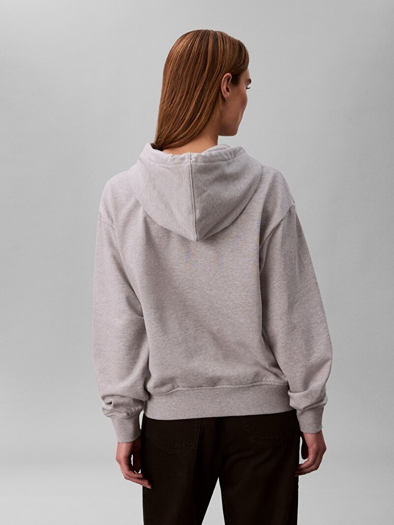 Calvin Klein Gri Renkli Kadın Monologo French Sweatshirt