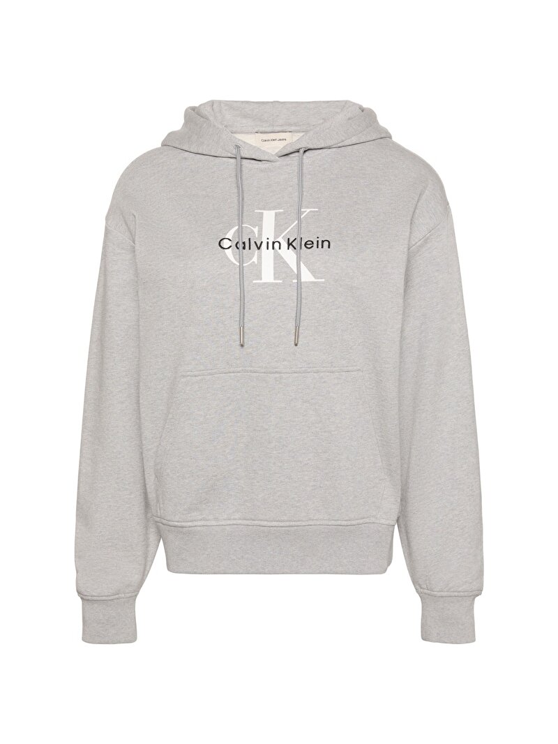 Calvin Klein Gri Renkli Kadın Monologo French Sweatshirt