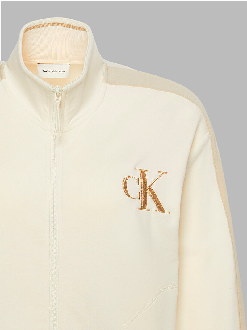 Calvin Klein Bej Renkli Kadın Stretch Terry Mont