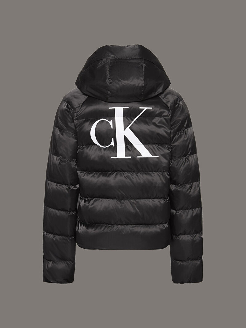 Calvin Klein Siyah Renkli Kadın Satin Lightweight Mont