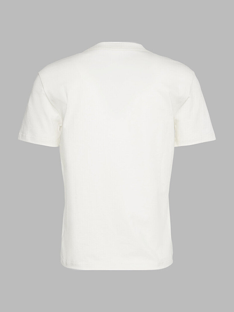 Calvin Klein Beyaz Renkli Kadın Classic Foil T-shirt