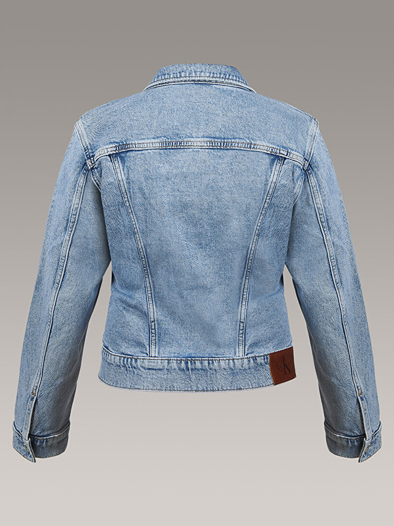 Calvin Klein Mavi Renkli Kadın Classic Trucker Denim Ceket