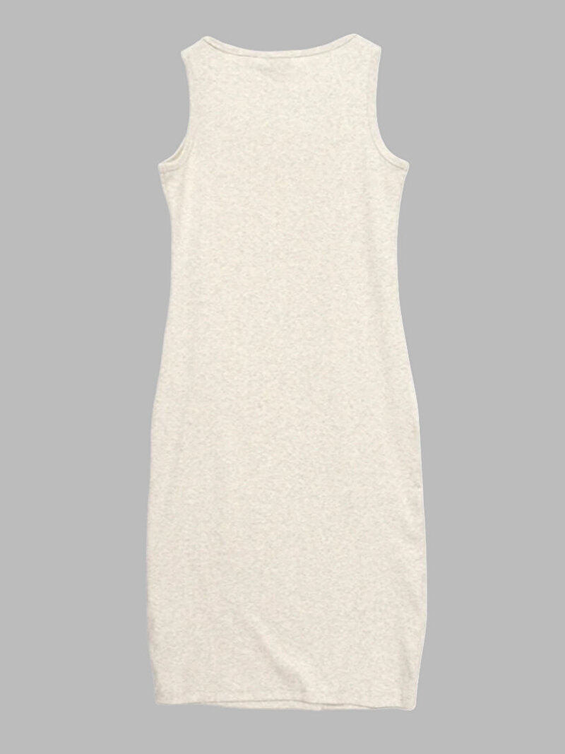 Calvin Klein Mavi Renkli Kadın Baby Woven Rib Elbise
