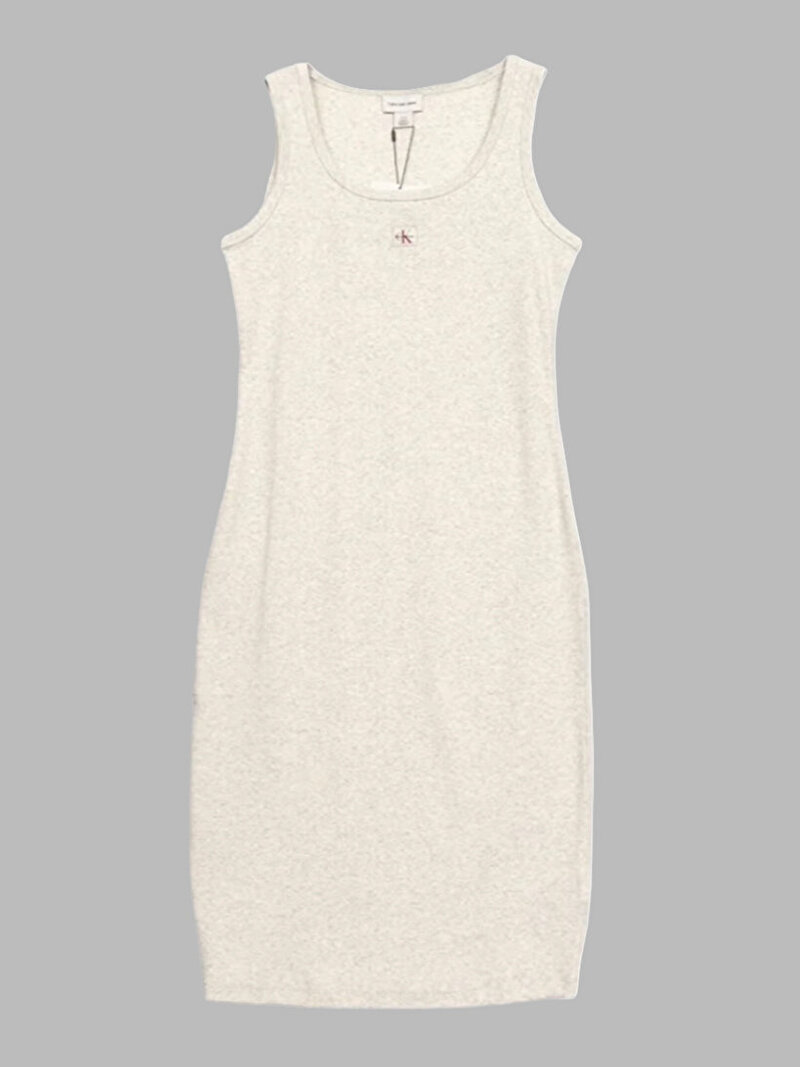 Calvin Klein Mavi Renkli Kadın Baby Woven Rib Elbise