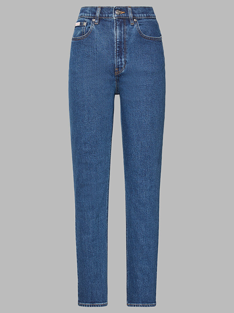 Calvin Klein Mavi Renkli Kadın Mom Pacifico Jean Pantolon