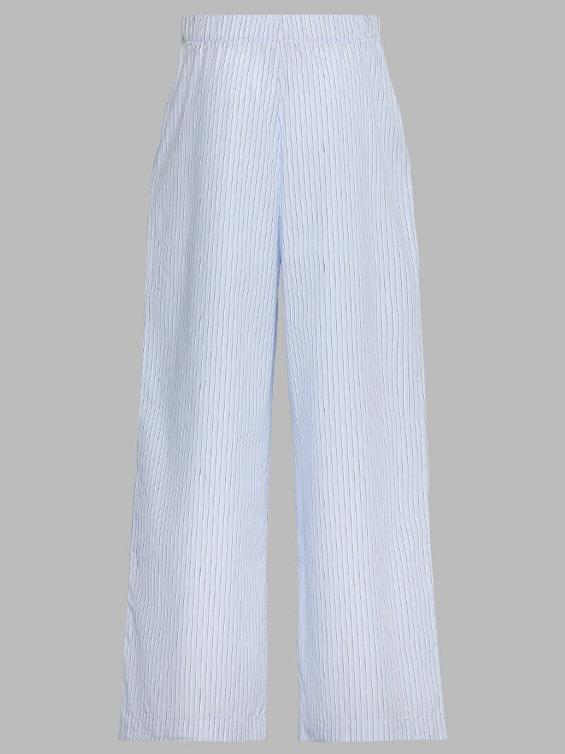 Calvin Klein Mavi Renkli Kadın Poplin Ewaist Pantolon