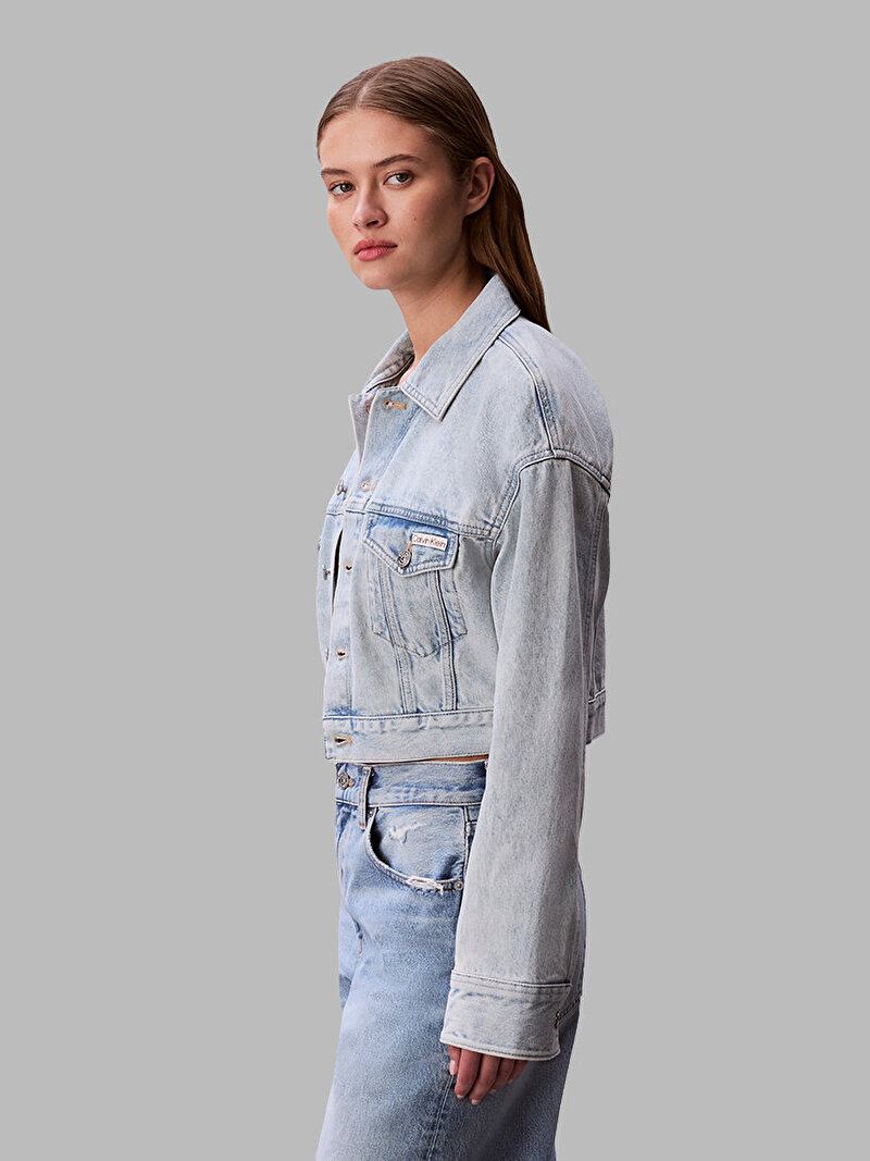 Calvin Klein Mavi Renkli Kadın Denim Ceket