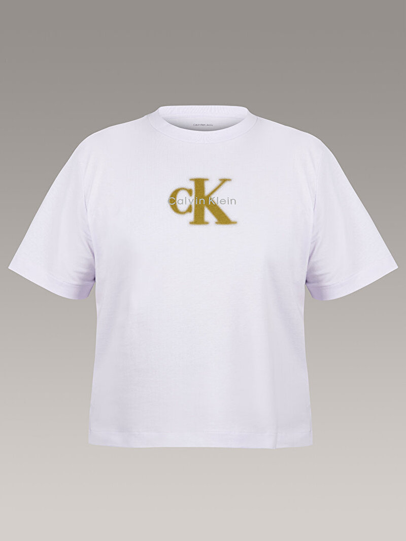 Calvin Klein Mor Renkli Kadın Boxy Seasonal T-shirt