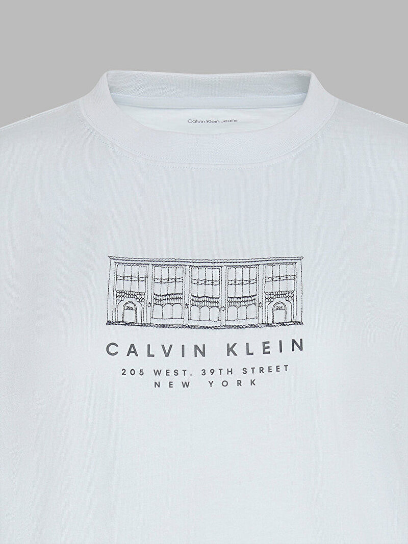Calvin Klein Beyaz Renkli Kadın Seasonal Graphic T-shirt