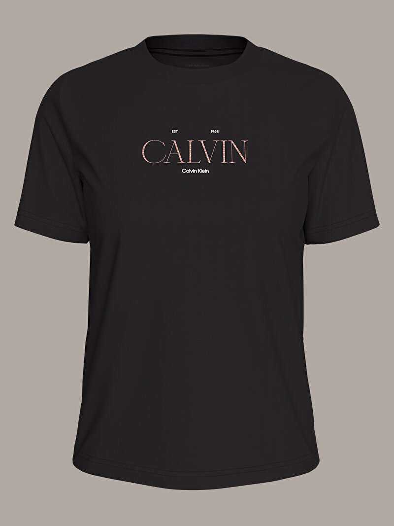 Calvin Klein Siyah Renkli Kadın CLASSIC Resort T-shirt