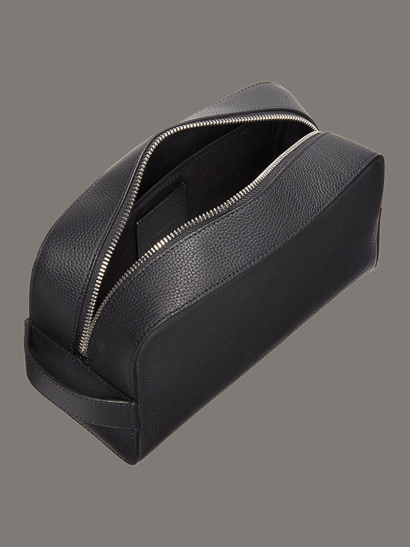 Calvin Klein Siyah Renkli Erkek Foil Emboss Washbag