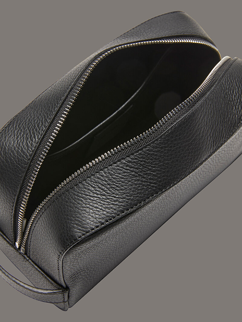 Calvin Klein Siyah Renkli Erkek Foil Emboss Washbag