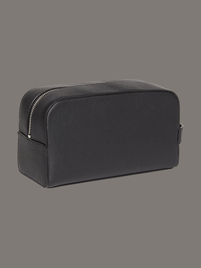 Calvin Klein Siyah Renkli Erkek Foil Emboss Washbag