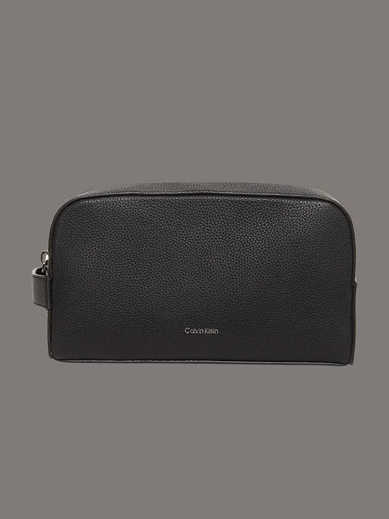 Calvin Klein Siyah Renkli Erkek Foil Emboss Washbag
