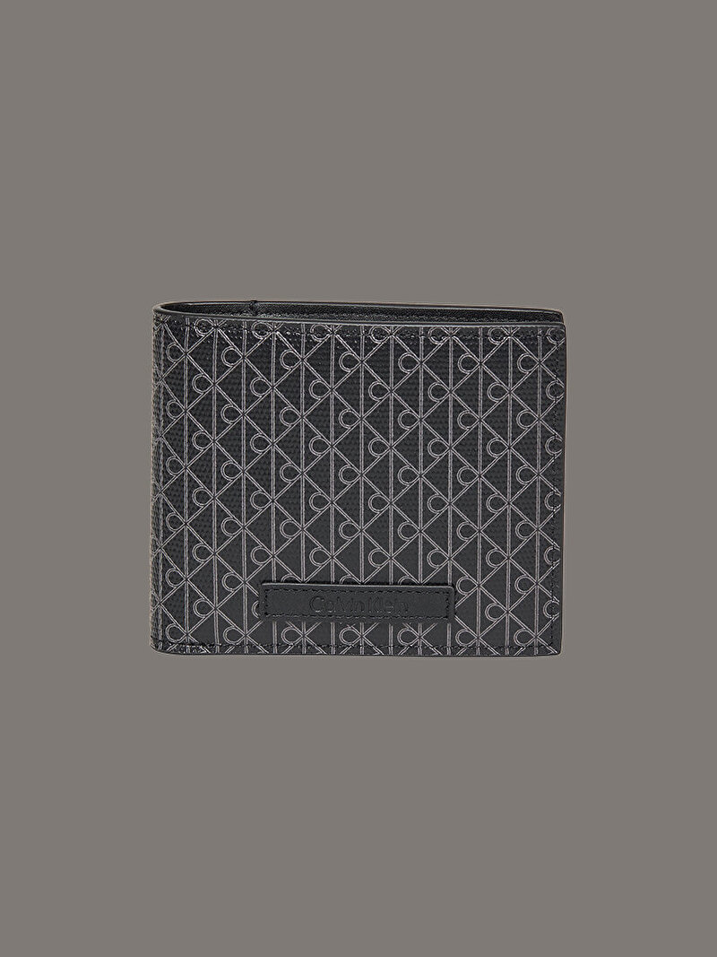 Calvin Klein Siyah Renkli Erkek Emblem Coated Cüzdan