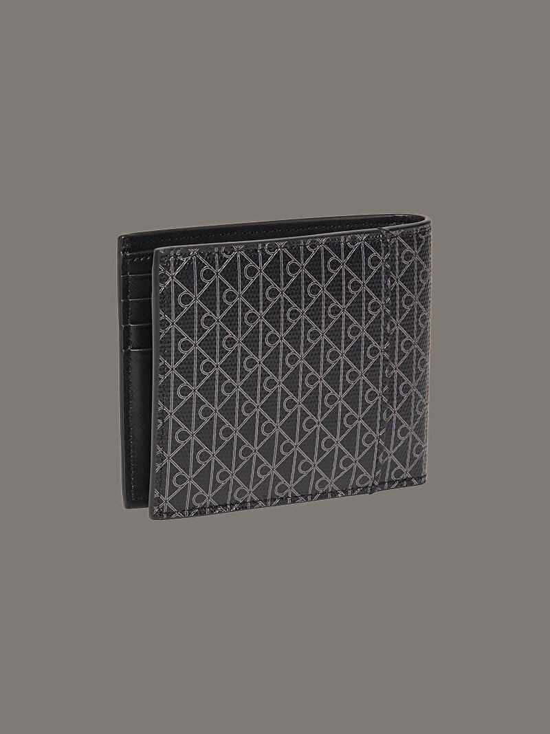 Calvin Klein Siyah Renkli Erkek Emblem Coated Cüzdan