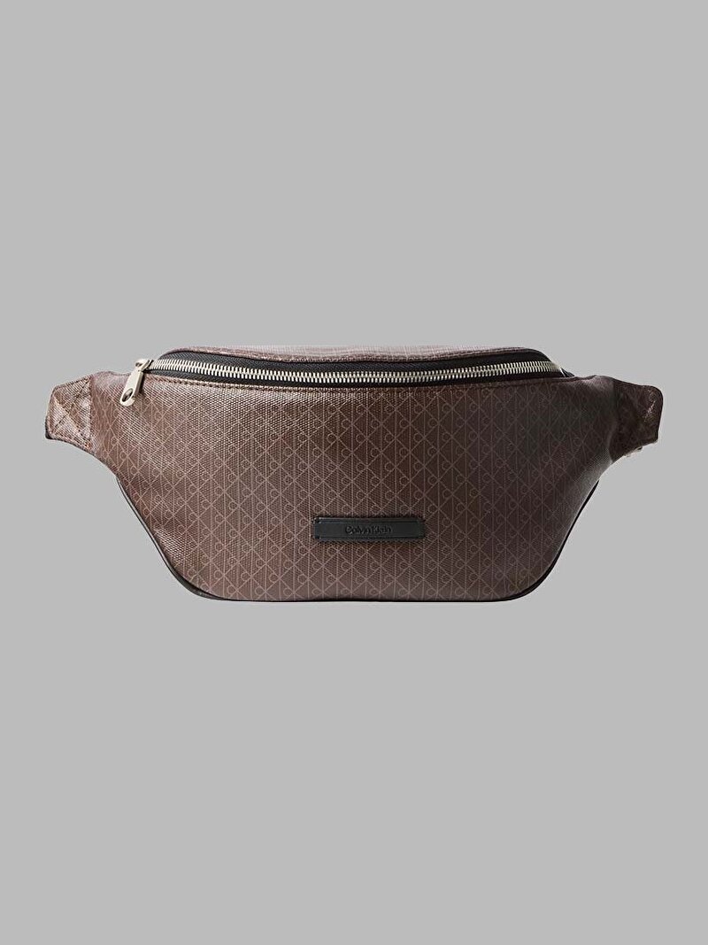 Calvin Klein Kahverengi Renkli Erkek Emblem Coated Bel Çantası