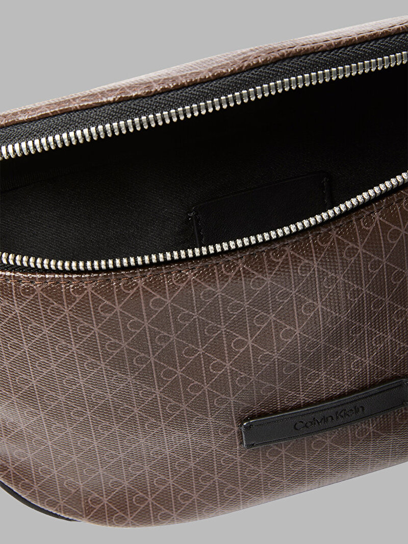 Calvin Klein Kahverengi Renkli Erkek Emblem Coated Bel Çantası