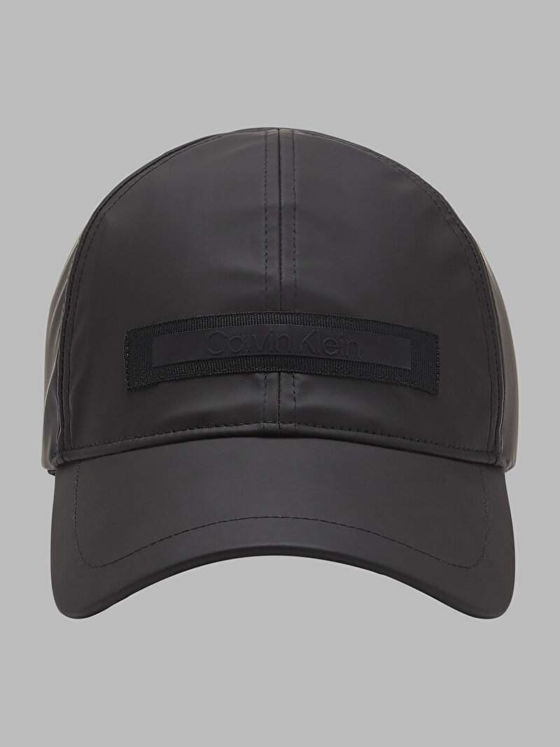 Calvin Klein Siyah Renkli Erkek Rubberized Patch Şapka