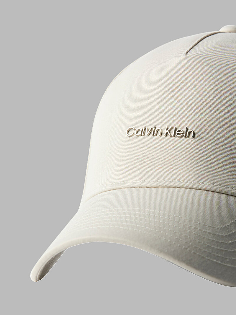 Calvin Klein Bej Renkli Erkek Cotton Twill Standard Şapka