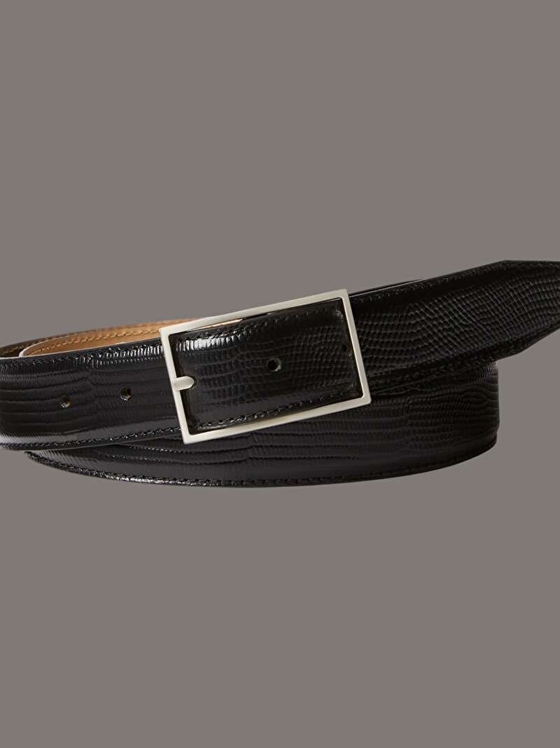 Calvin Klein Siyah Renkli Erkek Clasic Buckle Kemer