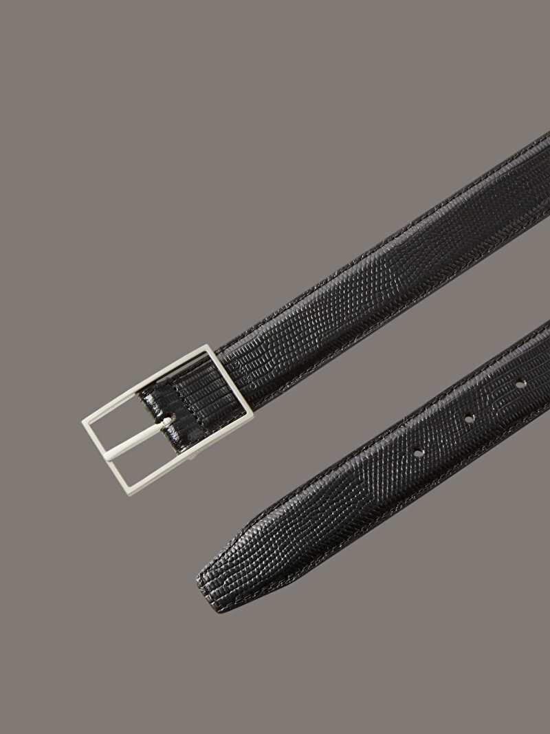 Calvin Klein Siyah Renkli Erkek Clasic Buckle Kemer
