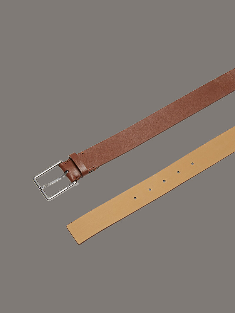 Calvin Klein Kahverengi Renkli Erkek Warmth Buckle Smooth Kemer