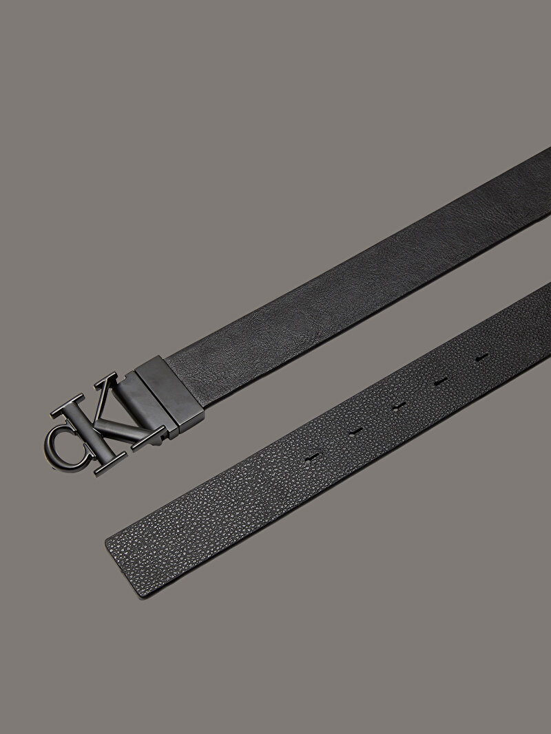 Calvin Klein Siyah Renkli Erkek CK Buckle Tumbled Kemer