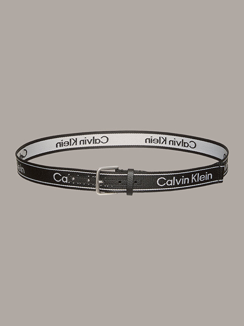 Calvin Klein Siyah Renkli Erkek Short Round Buckle Kemer