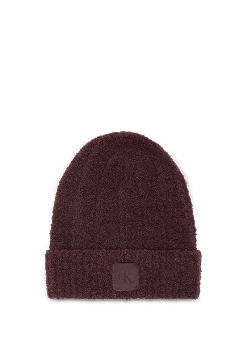 Calvin Klein Kırmızı Renkli Erkek CK Patch Boucle Bean Bere