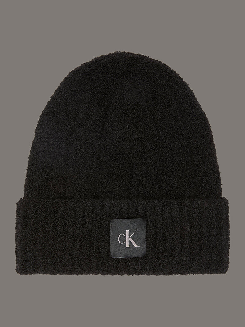 Calvin Klein Siyah Renkli Erkek CK Patch Boucle Bere