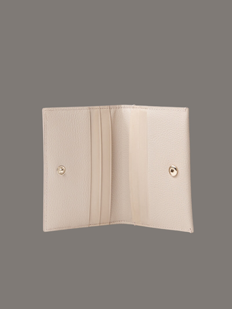 Calvin Klein Bej Renkli Kadın Mini Monogram Cüzdan