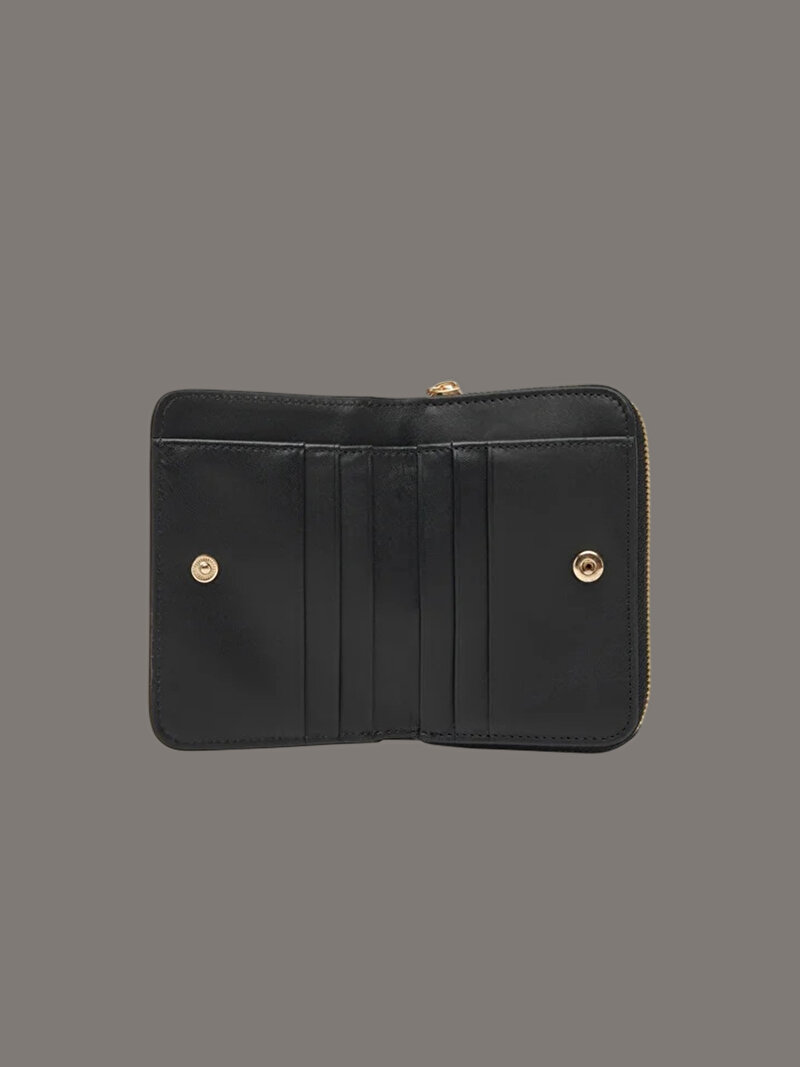 Calvin Klein Siyah Renkli Kadın Minimal Monogram Cüzdan