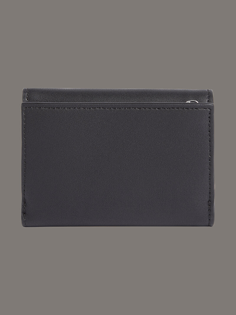 Calvin Klein Siyah Renkli Kadın Foil Logo Trifold Cüzdan