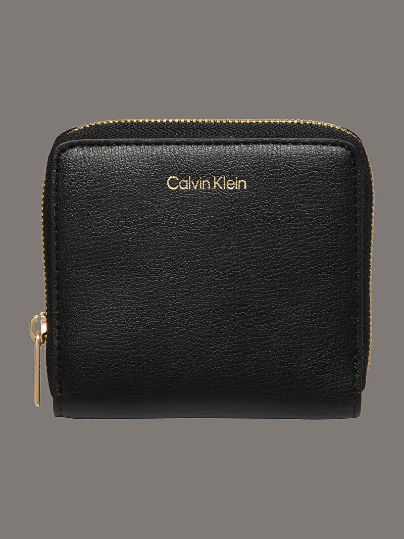 Calvin Klein Siyah Renkli Kadın Foil Logo Medium Cüzdan