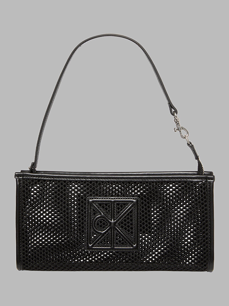 Calvin Klein Siyah Renkli Kadın Emblem Mesh Convertible Çanta