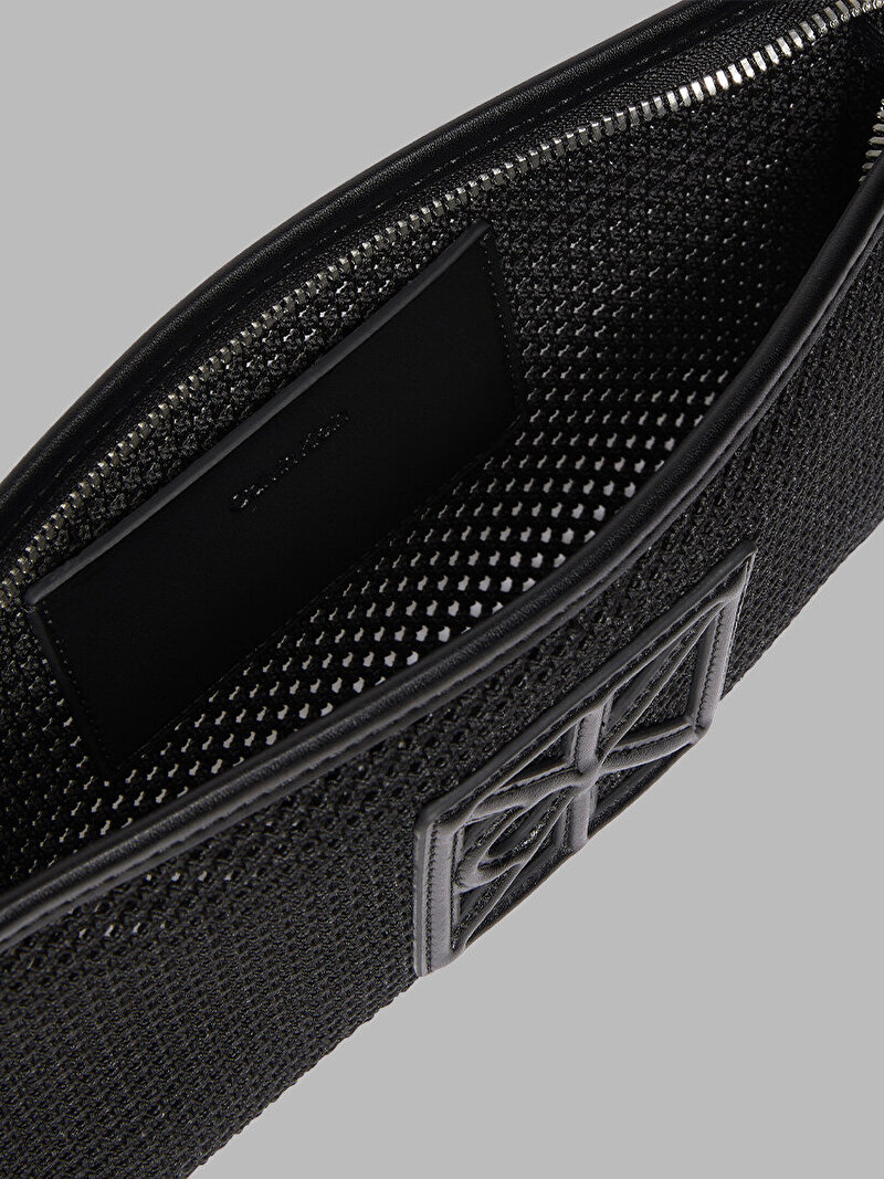 Calvin Klein Siyah Renkli Kadın Emblem Mesh Convertible Çanta
