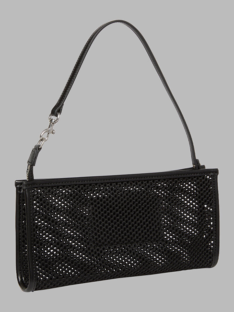 Calvin Klein Siyah Renkli Kadın Emblem Mesh Convertible Çanta