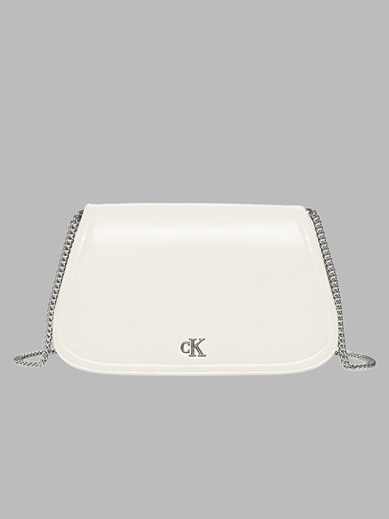 Calvin Klein Beyaz Renkli Kadın CK Curved Cüzdan