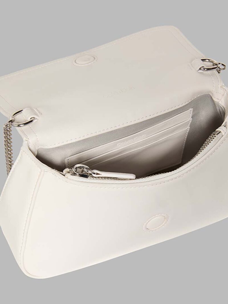 Calvin Klein Beyaz Renkli Kadın CK Curved Cüzdan