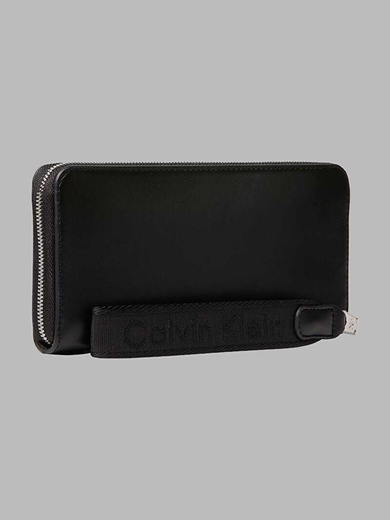 Calvin Klein Siyah Renkli Kadın Webbing Strap Long Cüzdan