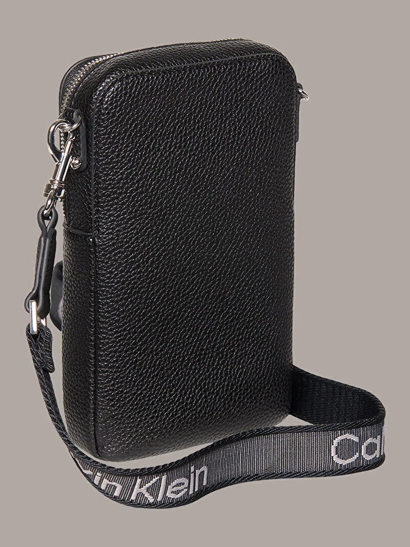 Calvin Klein Siyah Renkli Kadın Logo Webbing Telefon Çantası