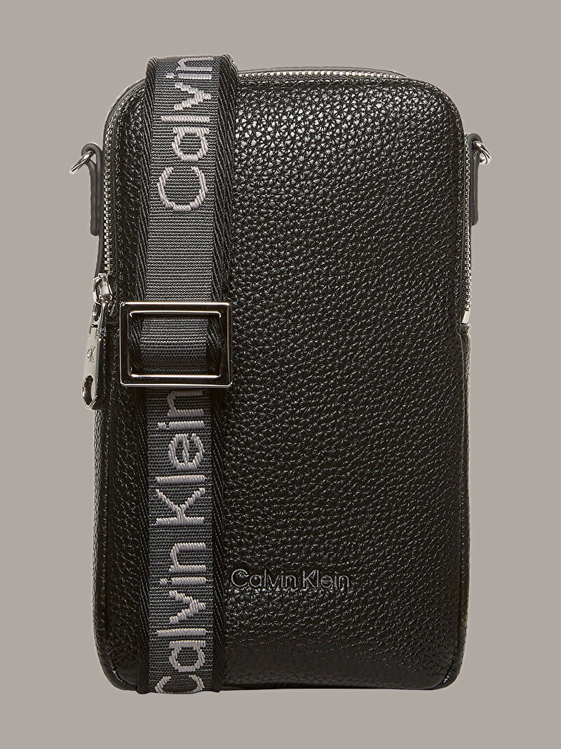 Calvin Klein Siyah Renkli Kadın Logo Webbing Telefon Çantası