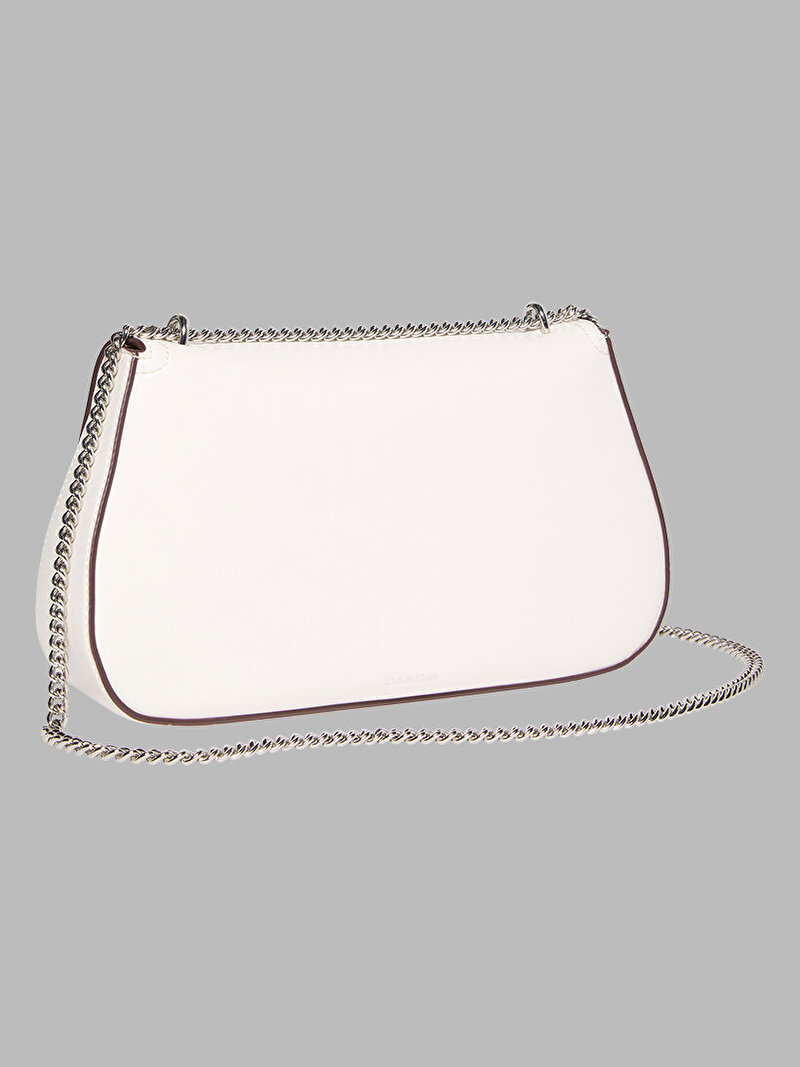 Calvin Klein Beyaz Renkli Kadın CK Covertible Chain Çapraz Çanta