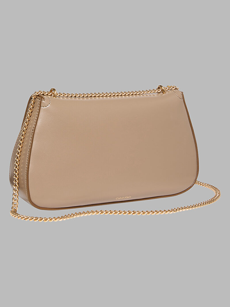 Calvin Klein Bej Renkli Kadın CK Covertible Chain Çapraz Çanta
