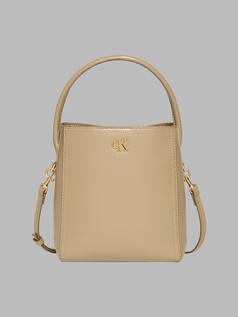 Calvin Klein Bej Renkli Kadın Ck Bucket With Strap Bucket Çanta