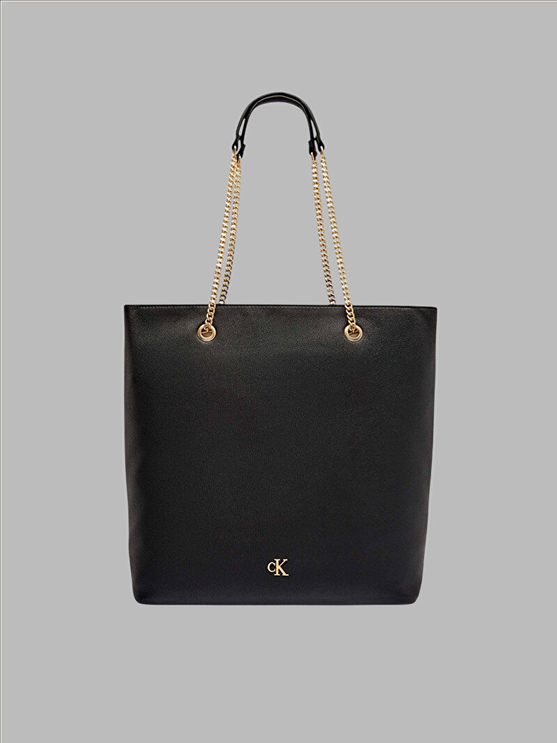 Calvin Klein Siyah Renkli Kadın Minimal Monogram Tote Çanta