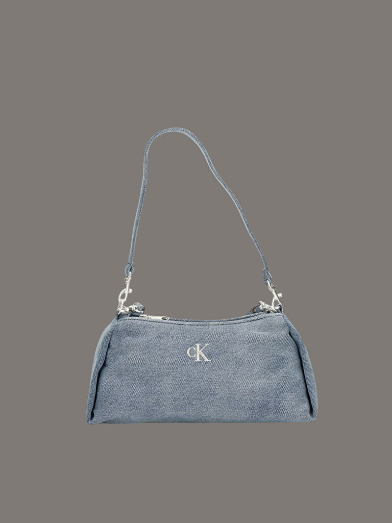 Calvin Klein Mavi Renkli Kadın Denim Layla Omuz Çantası