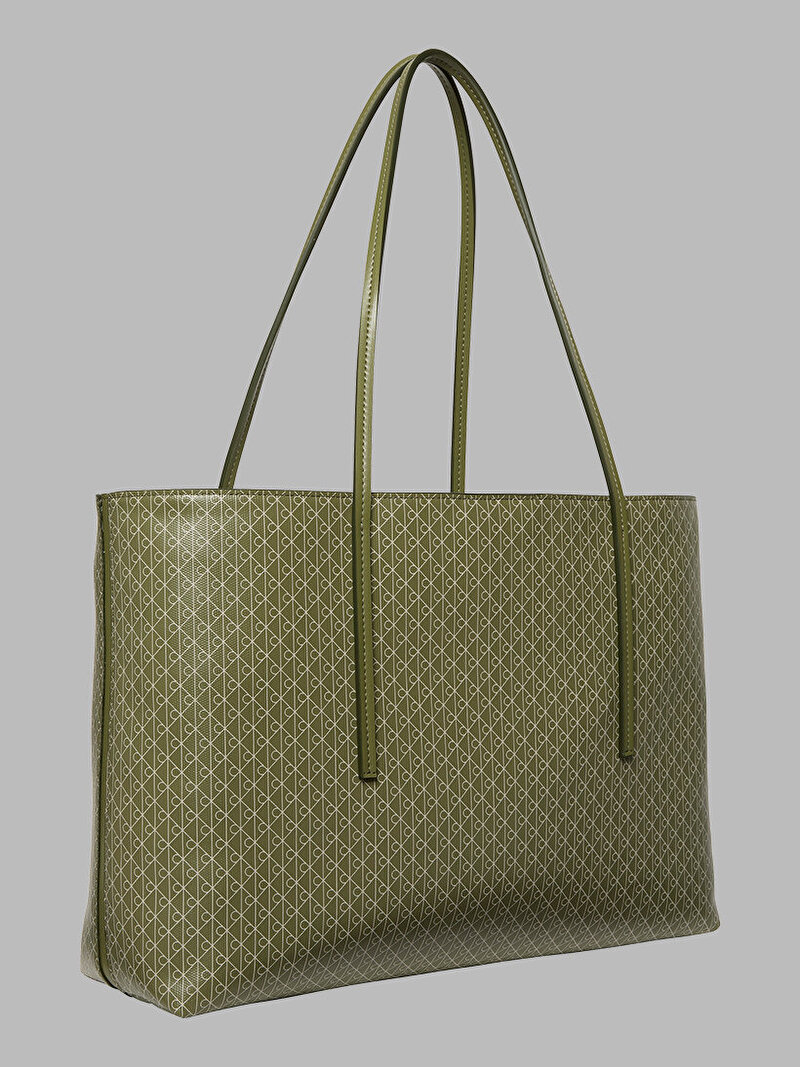 Calvin Klein Yeşil Renkli Kadın Emblem Tote Çanta